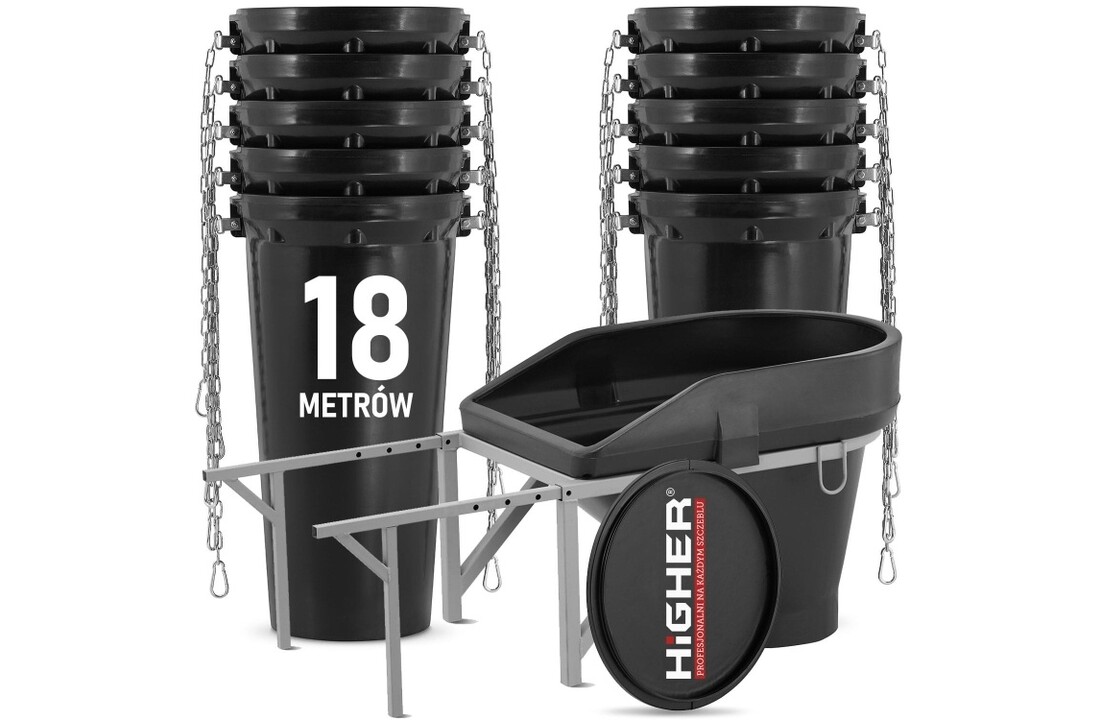 HIGHER Puincontainer Set 18 Meter - Sterk & Professioneel