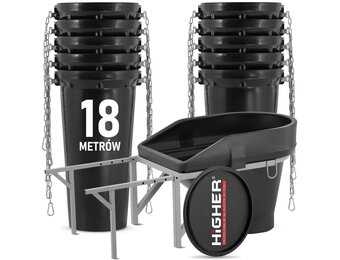 HIGHER Puincontainer Set 18 Meter - Sterk & Professioneel