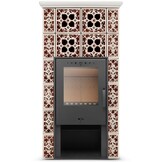 Tegelkachel - houtkachel - 10 kW - Jasmijn Grande II - bruin