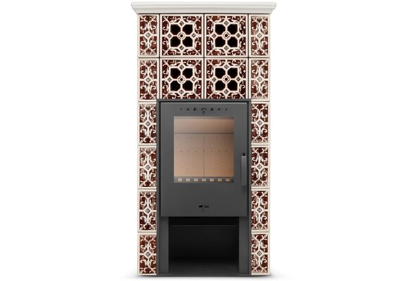 Tegelkachel - houtkachel - 10 kW - Jasmijn Grande II - bruin