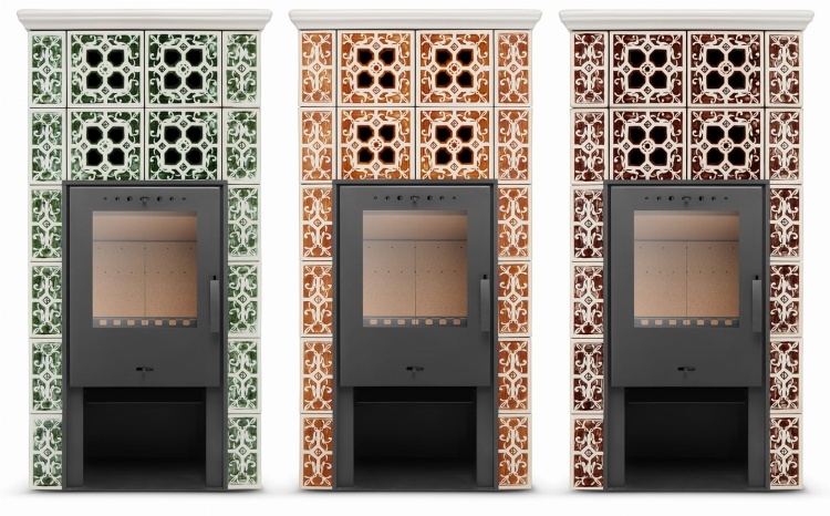 Tegelkachel - houtkachel - 10 kW - Jasmijn Grande II - bruin