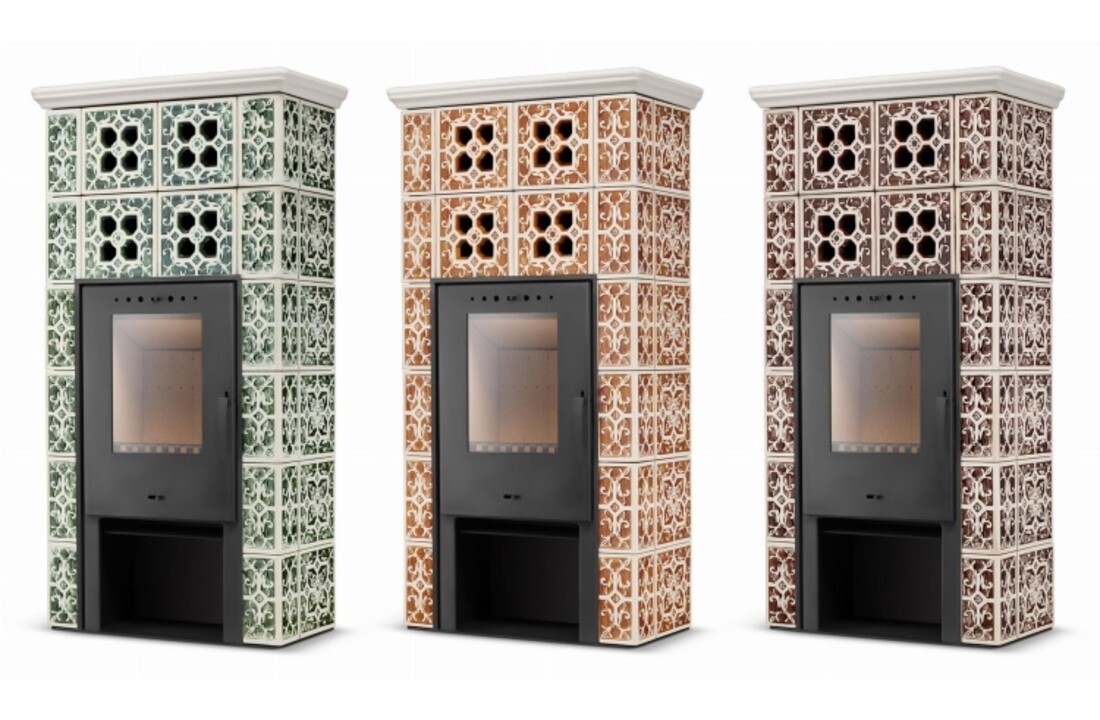 Tegelkachel - houtkachel - 10 kW - Jasmijn Grande II - bruin