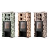 Tegelkachel - houtkachel - 10 kW - Jasmijn Grande II - bruin