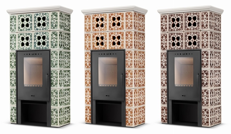 Tegelkachel - houtkachel - 10 kW - Jasmijn Grande II - bruin