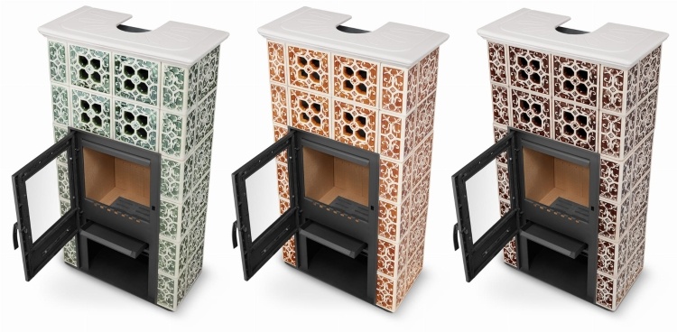 Tegelkachel - houtkachel - 10 kW - Jasmijn Grande II - bruin