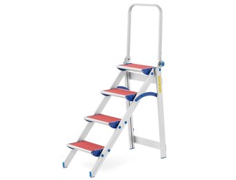 DRABEX TP 8023 Aluminium Opstapje met Handgreep - 2,93 m