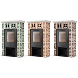 Tegelkachel - houtkachel - 10 kW - JASMIN GRANDE - bruin