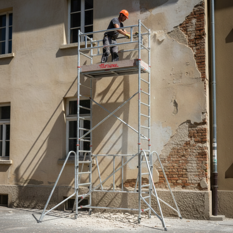 Faraone Compact XS 160 Mobiele Aluminium Steiger - 5.70m Werkhoogte