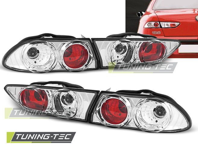 Achterlichten geschikt voor Alfa Romeo 156 10 97-06 03 chroom