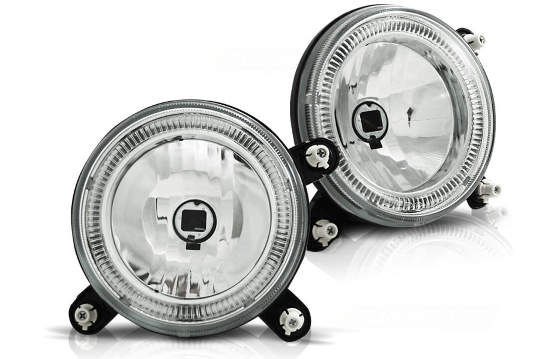 Binnenste koplampen geschikt voor VW Golf 1/Golf 2 Angel Eyes chroom