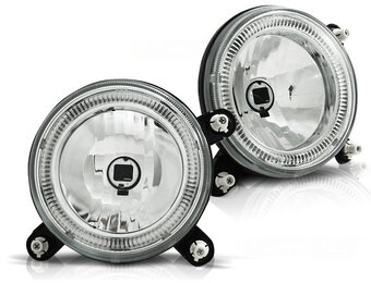 Binnenste koplampen geschikt voor VW Golf 1/Golf 2 Angel Eyes chroom