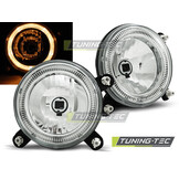 Binnenste koplampen geschikt voor VW Golf 1/Golf 2 Angel Eyes chroom