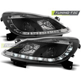 Koplampen met parkeerlicht geschikt voor Opel Corsa D 04 06-11 zwart