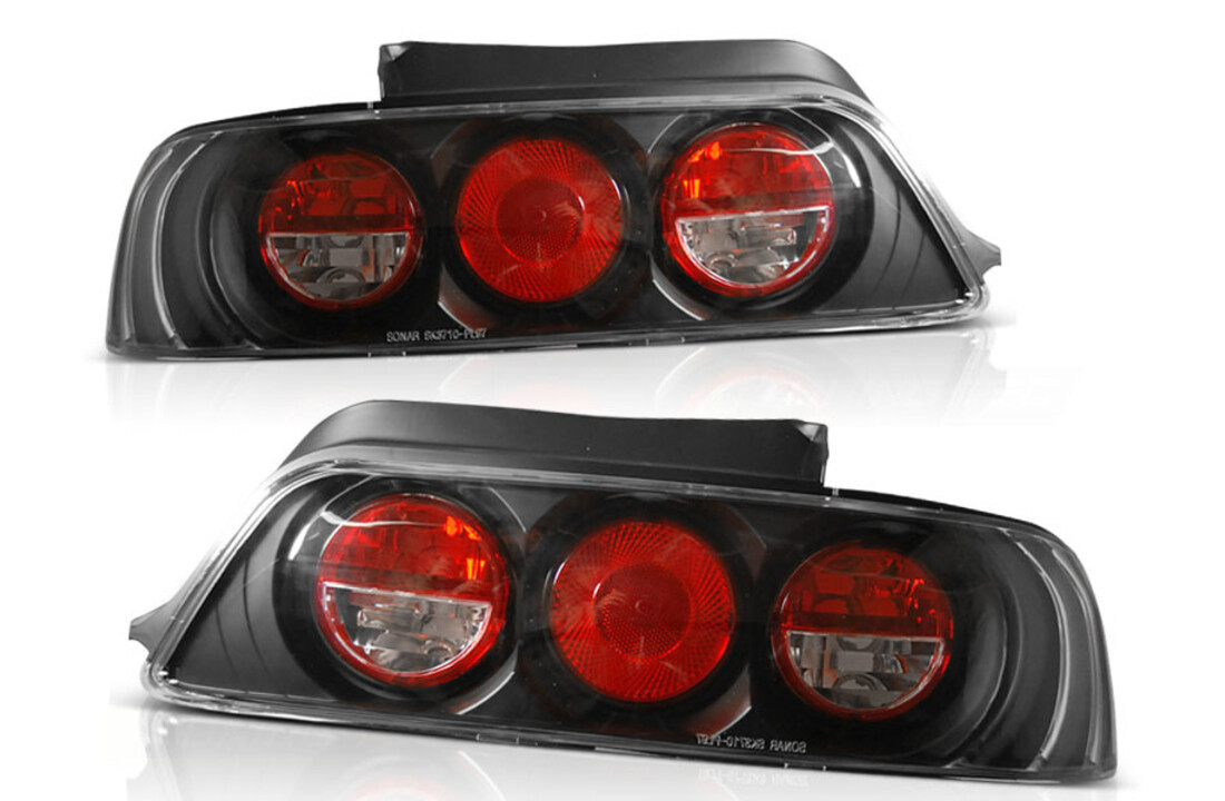 Achterlichten geschikt voor Honda Prelude 02 97-01 zwart