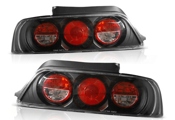 Achterlichten geschikt voor Honda Prelude 02 97-01 zwart