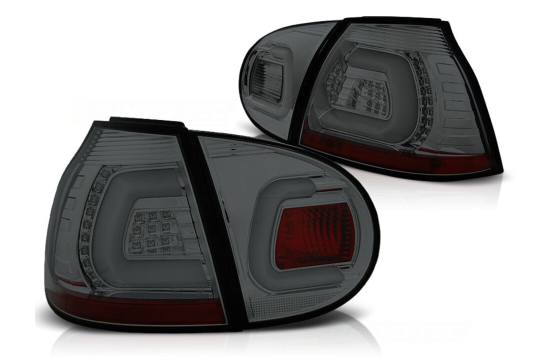 Achterlichten geschikt voor VW Golf 5 10-03-09 smoke LED strip