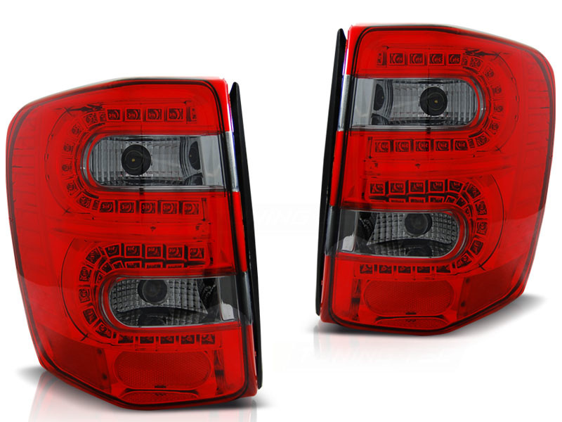 Achterlichten geschikt voor Chrysler Jeep Grand Cherokee 99-05 05 rood smoke LED
