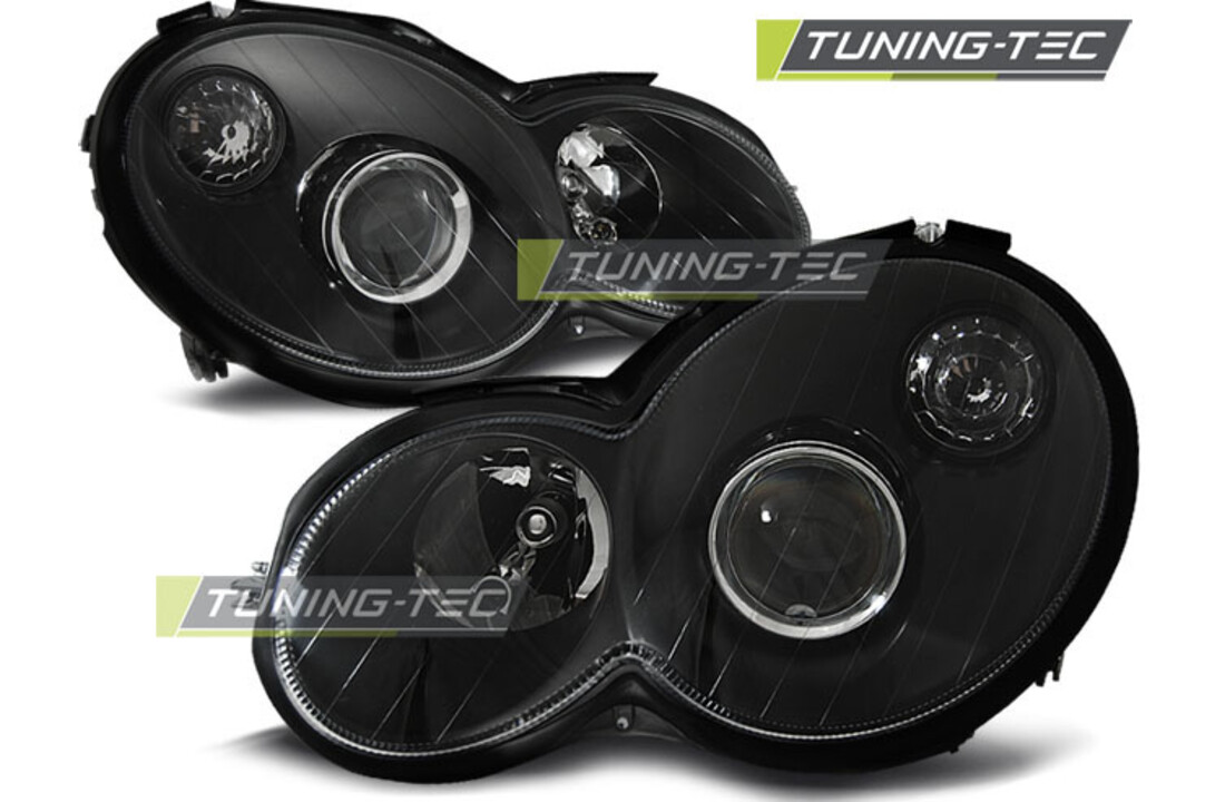Koplampen geschikt voor Mercedes CL203 C-Klasse 00-04 zwart