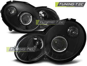 Koplampen geschikt voor Mercedes CL203 C-Klasse 00-04 zwart