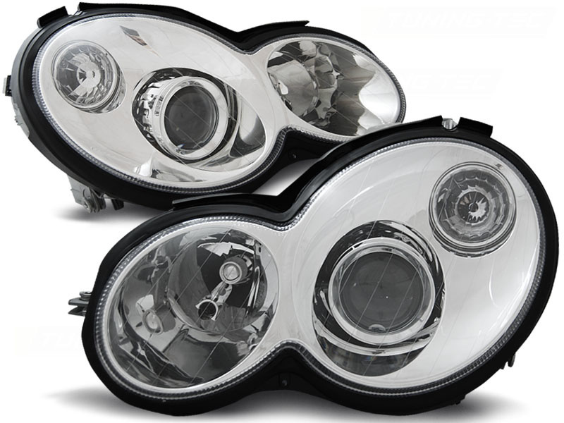 Koplampen geschikt voor Mercedes CL203 C-Klasse 00-04 chroom