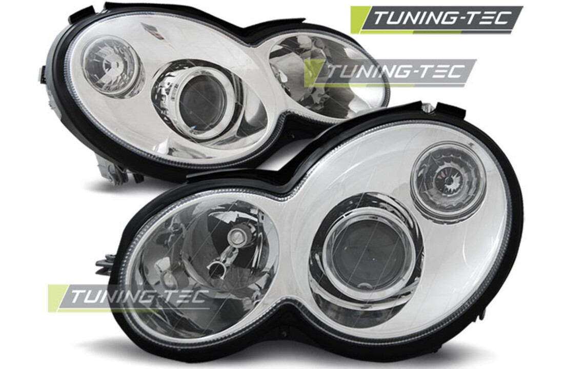 Koplampen geschikt voor Mercedes CL203 C-Klasse 00-04 chroom