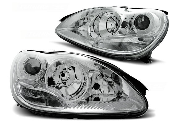Koplampen geschikt voor Mercedes W220 S-Klasse 09 98-05 05 chroom