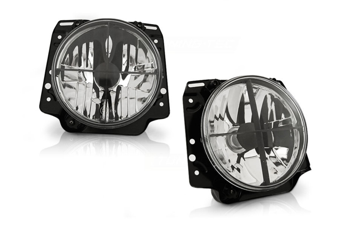 Buitenste koplampen geschikt voor VW Golf 2 08 83-08 91 chroom