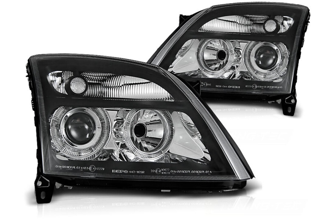 Koplampen geschikt voor Opel Vectra C 04 02-08 05 Angel Eyes zwart