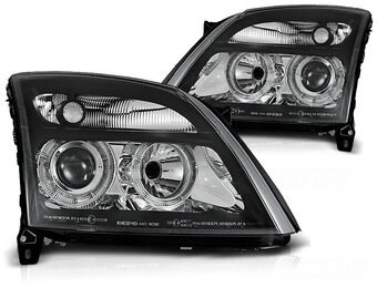 Koplampen geschikt voor Opel Vectra C 04 02-08 05 Angel Eyes zwart