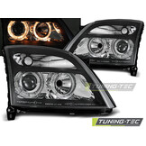 Koplampen geschikt voor Opel Vectra C 04 02-08 05 Angel Eyes zwart