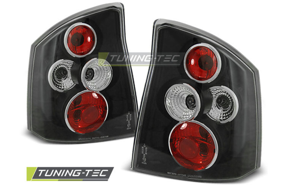 Achterlichten geschikt voor Opel Vectra C 04 02-08 zwart