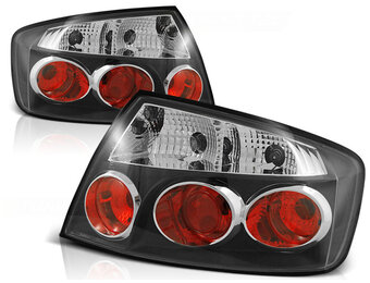 Achterlichten geschikt voor Peugeot 407 05 04- sedan zwart