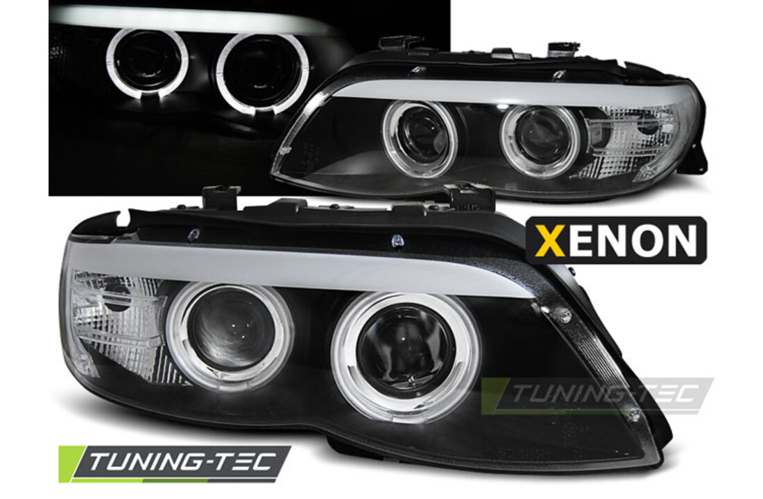 Koplampen xenon geschikt voor BMW X5 E53 11 03-06 zwart