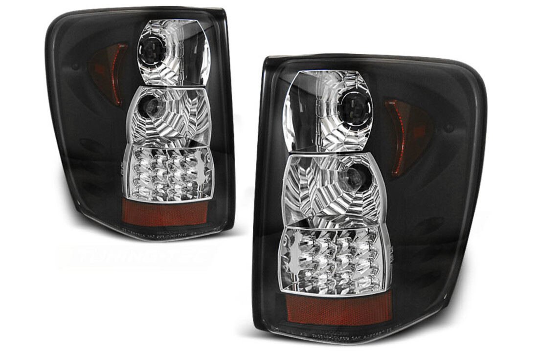 Achterlichten geschikt voor Chrysler Jeep Grand Cherokee 99-05 05 zwart LED