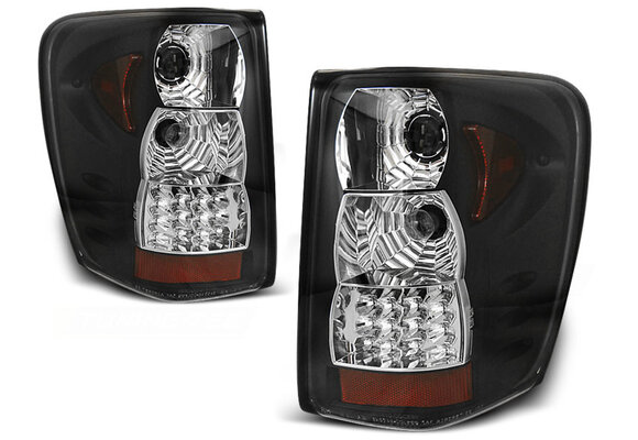 Achterlichten geschikt voor Chrysler Jeep Grand Cherokee 99-05 05 zwart LED