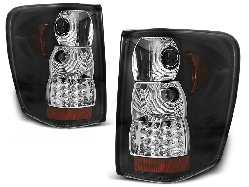 Achterlichten geschikt voor Chrysler Jeep Grand Cherokee 99-05 05 zwart LED