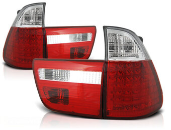 Achterlichten geschikt voor BMW X5 E53 09 99-10 03 rood helder LED