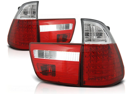 Achterlichten geschikt voor BMW X5 E53 09 99-10 03 rood helder LED