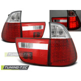 Achterlichten geschikt voor BMW X5 E53 09 99-10 03 rood helder LED