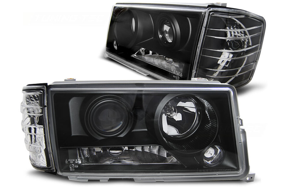 Koplampen geschikt voor Mercedes W201/190 12 82-05 93 zwart