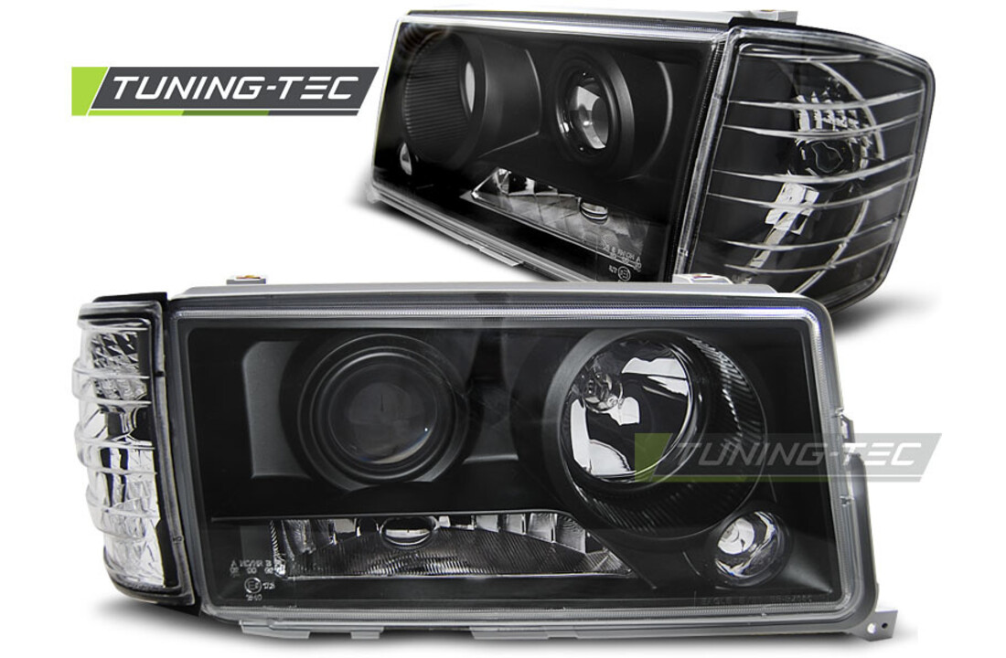 Koplampen geschikt voor Mercedes W201/190 12 82-05 93 zwart