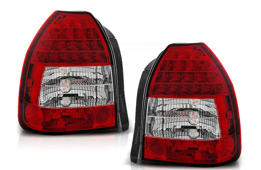 Achterlichten geschikt voor Honda Civic 09 95-02 01 3D rood helder LED