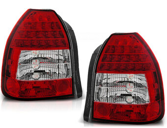 Achterlichten geschikt voor Honda Civic 09 95-02 01 3D rood helder LED