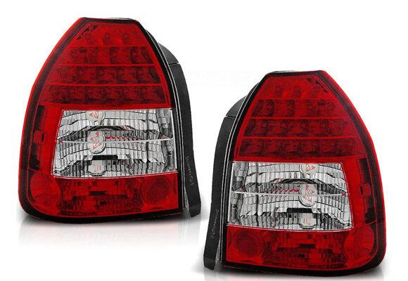 Achterlichten geschikt voor Honda Civic 09 95-02 01 3D rood helder LED