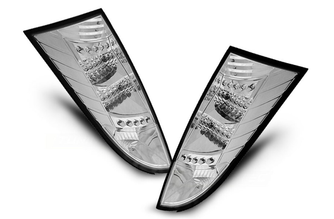 Achterlichten geschikt voor Ford Focus MK1 10 98-10 04 chroom LED