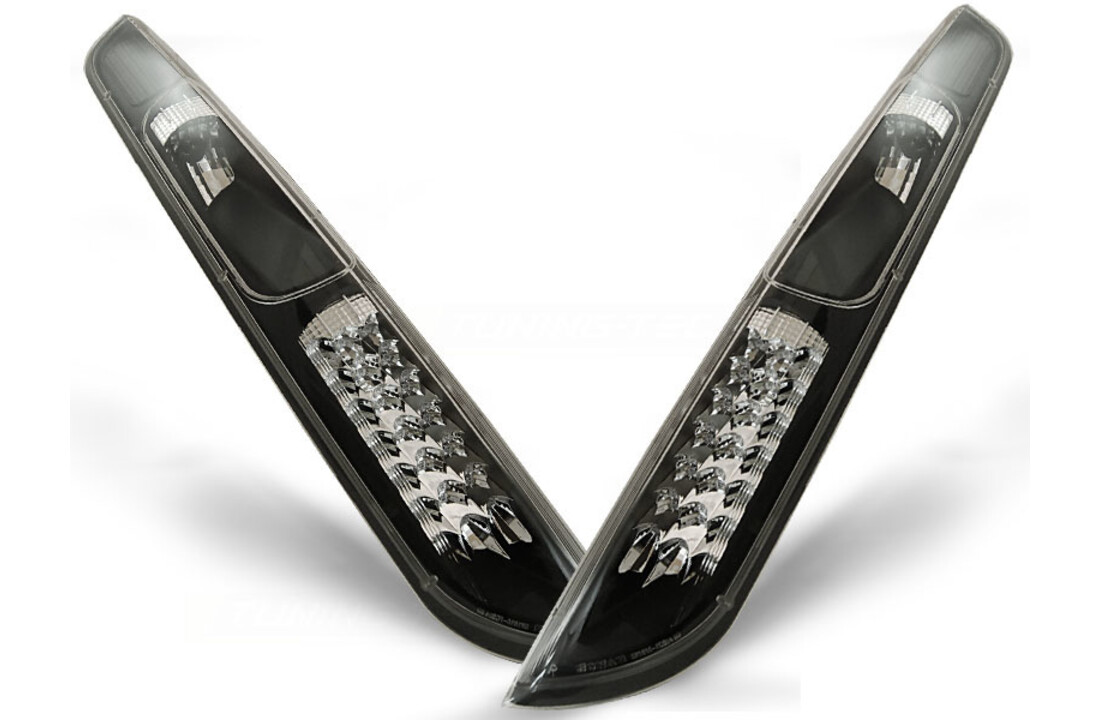 Achterlichten geschikt voor Ford Focus MK2 09 04-08 hatchback zwart LED
