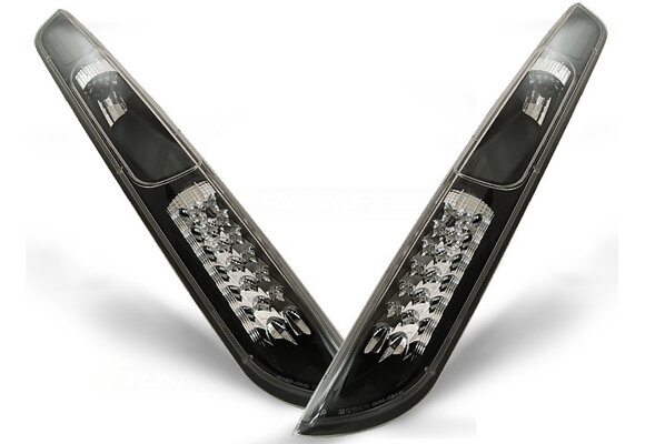 Achterlichten geschikt voor Ford Focus MK2 09 04-08 hatchback zwart LED