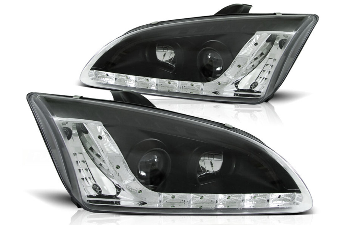 Koplampen met parkeerlicht geschikt voor Ford Focus II 09 04-01 08 zwart