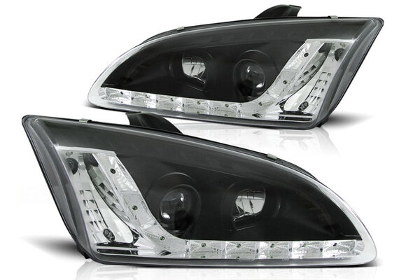 Koplampen met parkeerlicht geschikt voor Ford Focus II 09 04-01 08 zwart