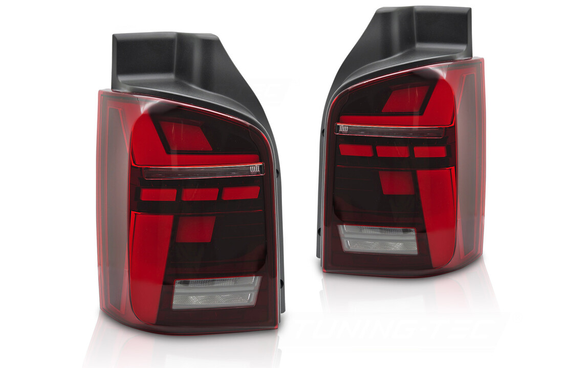 LED BAR Achterlichten Dynamisch Knipperlicht Rood geschikt voor VW T5 03-15